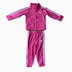 Adidas Kids Pink Track Set